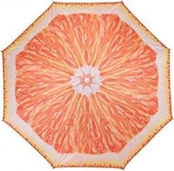 Sonnenschirm Ø 150 Cm Strandschirm Knickbar Schirm Balkonschirm Gartenschirm ORANGE