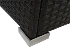 Poly-Rattan Garnitur HWC-F57, Balkon-/Garten-/Lounge-Set Sofa Sitzgruppe Braun, Kissen Dunkelgrau Ohne Deko-Kissen -Deutschland Garten Zier Verkaufs-Shop 00a91158b7a27a9f754bfe0132d34986