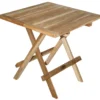 KMH® Teak Beistelltisch Rechteckig 50x50x50 Klappbar