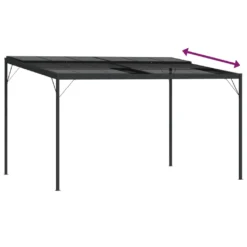 VidaXL Pavillon Mit Dach Anthrazit 4x3x2,5 M Aluminium Und Stahl -Deutschland Garten Zier Verkaufs-Shop 00fd79a345f4e4e7a7940f84debafba2