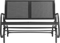 Tectake Schaukelbank Greta 2-Sitzer 121x72x86,5cm - Schwarz -Deutschland Garten Zier Verkaufs-Shop 011aecd4d7dcfa470ce5cc3488894480