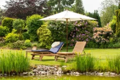 Sonnenschirm Runder Balkonschirm Grün 300 Cm Als Hochwertiger Schattenspender Gartenschirm Aus Holz Mit Windauslass & UPF 50+ -Deutschland Garten Zier Verkaufs-Shop 01e069c84a1e3a34fafc488302485039