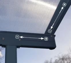 Palram - Canopia Terrassenüberdachung Sierra Grau 299x555x305 Cm -Deutschland Garten Zier Verkaufs-Shop 0288939ab873d7c4bcba3b832fb68dd4