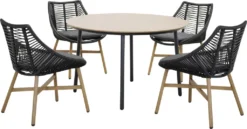 Primaster Dining Set Helsinki 5-teilig Inkl. Auflagen