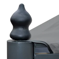 Pergola Calpe, Garten Pavillon, Stabiles 7cm-Gestell Mit Seitenwand Hellgrau 4x4m -Deutschland Garten Zier Verkaufs-Shop 02a3a79a7224ec2373fba39f1f0dd6b8