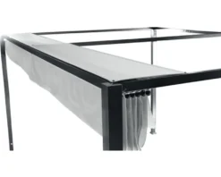 Pavillon Sky, 300x400cm, Gestell Aus Aluminium/Stahl, Pulverbschichtet In Anthrazit, Dach Aus Polyester 200g In Grau, Zerlegt Im Karton Verpackt -Deutschland Garten Zier Verkaufs-Shop 0330dade27168980daa2220b3350ff52