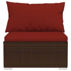 VidaXL 10-tlg. Garten-Lounge-Set Mit Kissen Poly Rattan Braun -Deutschland Garten Zier Verkaufs-Shop 033bcd6db343eff180871e5df958108a