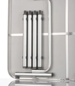 Camp Active Campingtisch - Klappar - Leicht - Höhenverstellbar Von 25 Bis 59CM - Tischplatte 75 X 55 CM - Aluminium/MDF - Weiß -Deutschland Garten Zier Verkaufs-Shop 038e41e97f88bb601c24866cc95a88fb