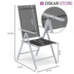 Alu Gartenstuhl 2er Set 107 X 57 X 62 Cm Aluminium -Deutschland Garten Zier Verkaufs-Shop 04b1e31e70681f03bf3bd61d5d300aec