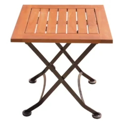 Garden Pleasure Garten Beistelltisch 45x45 Esstisch Tisch Biergarten Klappbar