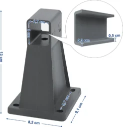SONGMICS Wandhalterung Für Seitenmarkisen, Wandhalter, Auszugsfixierung, Grau GSA005 -Deutschland Garten Zier Verkaufs-Shop 0666fa2e50d0c1fc727f495b7b5d0695