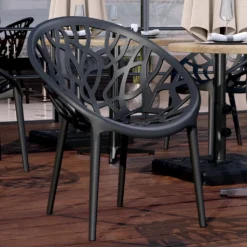 4er-Set AMAZONAS | Designer Kunststoffstuhl | Schwarz | Kunststoff | Stapelbar | Kunststoff Stuhl, Kunststoffstühle Outdoor -Deutschland Garten Zier Verkaufs-Shop 070a73b760d6c7bbdd0b2fee7665dd0a