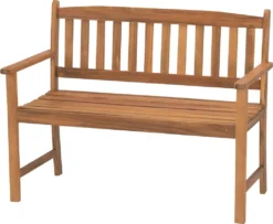 Acamp Gartenbank Woody 2-Sitzer Braun Teakfarben
