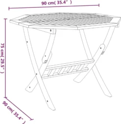 VidaXL Klappbarer Gartentisch 90x75 Cm Massivholz Akazie -Deutschland Garten Zier Verkaufs-Shop 07b388feaf0154ba865350ab36b91c9b