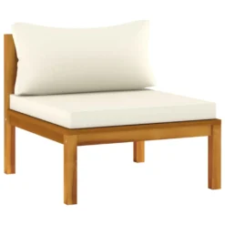 VidaXL 3-Sitzer-Gartensofa Mit Creme Kissen Massivholz Akazie -Deutschland Garten Zier Verkaufs-Shop 07e18d67abf77f101dd47aec005e0034