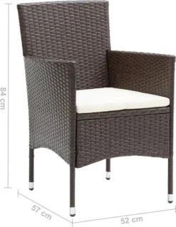 VidaXL Garten-Essstühle 2 Stk. Poly Rattan Braun -Deutschland Garten Zier Verkaufs-Shop 080e3cb666b12a4f014bd2f7d6af7dbd