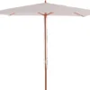 Sonnenschirm Lissabon, Gartenschirm Marktschirm, Ø 3m Polyester/Holz Creme