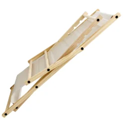 ECD Germany 2er Set Liegestuhl, Beige, Aus Holz, Belastbar Bis 120kg, Klappbar, 3 Liegepositionen, Gartenliege Sonnenliege Relaxliege Strandstuhl Für Garten, Terrasse Und Balkon -Deutschland Garten Zier Verkaufs-Shop 08744a6e9aecabf586dbba33aff2acbb