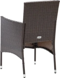 VidaXL Garten-Essstühle 2 Stk. Poly Rattan Braun -Deutschland Garten Zier Verkaufs-Shop 0a7efe2066dad988943a393a4c59d610