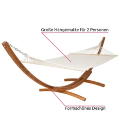 Tectake XXL Hängematte Thorsten Mit Holzgestell Für 2 Personen - Weiß -Deutschland Garten Zier Verkaufs-Shop 0af0575dcaeaa8d8e15e0d6a45f260af