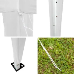 Tectake Faltbarer Garten Pavillon 3x3m - Weiß -Deutschland Garten Zier Verkaufs-Shop 0af106a00f28a8658a6e0e96c5ead485