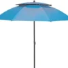 Derby Sonnenschirm / Strandschirm Windprofi 200cm Des. 821 Blau
