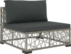 VidaXL 5-tlg. Garten-Lounge-Set Mit Kissen Poly Rattan Grau -Deutschland Garten Zier Verkaufs-Shop 0c9800ec7f78220e11fb36def5b51c52