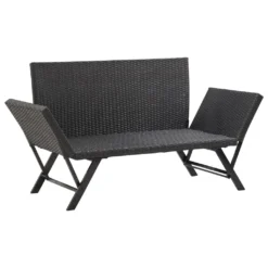 VidaXL Gartenbank Mit Auflagen 176 Cm Schwarz Poly Rattan -Deutschland Garten Zier Verkaufs-Shop 0dbaec6e716a67a2aa867f26725a0293