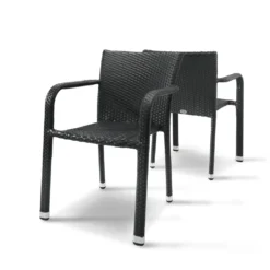 Destiny 2er Set Carlos Stapelsessel Geflechtsessel Sessel Polyrattan Stuhl