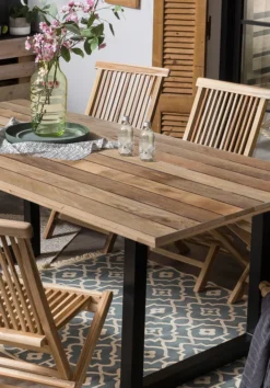 Möbilia Gartenstuhl 2er-Set Aus Teak Holz | Klappbar | B 47 X T 57 X H 89 Cm | Natur | 11020003 | Serie GARTEN -Deutschland Garten Zier Verkaufs-Shop 0e8570d55eb76d8f0d11c526c4a1e599