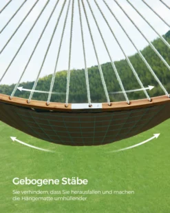 Songmics Hängematte Für 2 Personen, Gepolstert, Outdoor Hängematte Mit Trennbaren Bambusstangen, Camping-Hängematte Mit Kissen, 200 X 140 Cm, Max. 225 Kg Belastbar, Blau-beige -Deutschland Garten Zier Verkaufs-Shop 0f6ec9fd14d3a3665601380c8b09ce9e