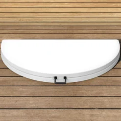 2er-Set MIO | Partytisch | Ø 122 Cm | Weiß | Klappbar | Party Klapptisch, Buffettisch, Banketttisch -Deutschland Garten Zier Verkaufs-Shop 0f8276b95d1a9ee79a83329b5cc72ac2