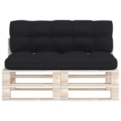 VidaXL Palettensofa-Auflagen 2 Stk. Schwarz -Deutschland Garten Zier Verkaufs-Shop 1055bfaefdbb13da7761fab59567d9cf