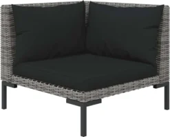 VidaXL 5-tlg. Garten-Lounge-Set Mit Kissen Poly Rattan Dunkelgrau -Deutschland Garten Zier Verkaufs-Shop 109c14db2ce6ce556a0c86446c04744f