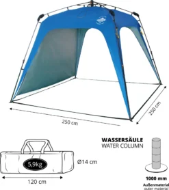 Where Tomorrow Pop Up Pavillon - 250 X 250 X 190 Cm - Blau -Deutschland Garten Zier Verkaufs-Shop 10a5e0a8263f97c5e8e8f996c62cb3b6