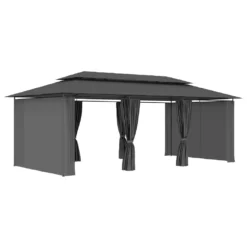 VidaXL Pavillon Mit Vorhängen 600x298x270 Cm Anthrazit -Deutschland Garten Zier Verkaufs-Shop 115d7011cee57b6c3873a28c4acd2093