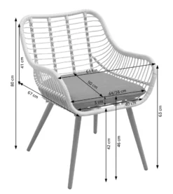 Dehner Gartenstuhl Venezia, Inkl. Polster, 80 X 61 X 67 Cm, Aluminium/Polyester, Hellbraun/dunkelgrau/schwarz -Deutschland Garten Zier Verkaufs-Shop 11a98ffb612ea93e3e14e4f890bd6bf7