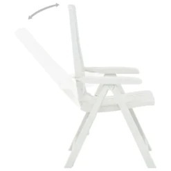 VidaXL Verstellbare Gartenstühle 2 Stk. Kunststoff Weiß -Deutschland Garten Zier Verkaufs-Shop 11c1bb8842dd3dbc08c352460000c292