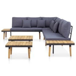 VidaXL Garten-Lounge-Set 7-Sitzer Mit Kissen Massivholz Akazie -Deutschland Garten Zier Verkaufs-Shop 11eceb9111cc91573f3b98d87f37160a