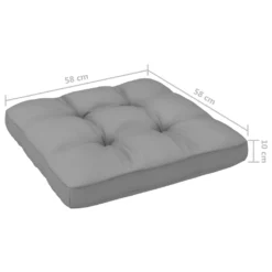 VidaXL 4-tlg. Paletten-Lounge-Set Mit Kissen Grau Kiefer Imprägniert -Deutschland Garten Zier Verkaufs-Shop 123ad2e41c8c000d8577545bc807b66d