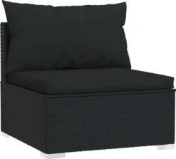 VidaXL 4-Sitzer-Sofa Mit Kissen Schwarz Poly Rattan -Deutschland Garten Zier Verkaufs-Shop 127800422ab0a9aa510589e098cf3042