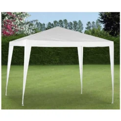 ProGarden Partyzelt 300x300x245 Cm Weiß -Deutschland Garten Zier Verkaufs-Shop 127f1e69f2504ea082f07b20e5059fec
