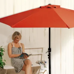 Easymaxx Balkon-Sonnenschirm »Halbrund« -Deutschland Garten Zier Verkaufs-Shop 12be28a88ba4dca935b891f64d39036b