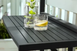 Dehner Balkon-Hängetisch, Klappbar, 90 X 65 X 41.7 Cm, FSC® Akazienholz, Dunkelgrau -Deutschland Garten Zier Verkaufs-Shop 133acb5176a15bd115aca25378f10977