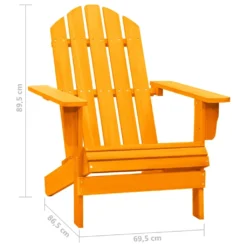 VidaXL Adirondack-Gartenstuhl Massivholz Tanne Orange -Deutschland Garten Zier Verkaufs-Shop 133de44054ba8d07eb7b6bba0760e5c9