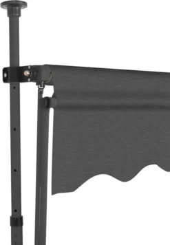 VidaXL Einziehbare Markise Handbetrieben Mit LED 350 Cm Anthrazit -Deutschland Garten Zier Verkaufs-Shop 13724eba3f2dd59295183dba783f88e4