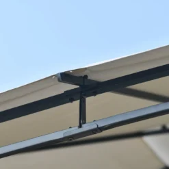 Merax Pavillon 3x3m Gartenpavillon Partyzelt Inkl. Seitenwand Und Metall Gestell, Wasserdicht Gartenzelt Mit UV-Schutz, Grau -Deutschland Garten Zier Verkaufs-Shop 14428838c6829430a2654df8632db028