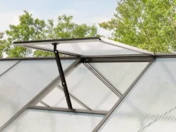 GFP Gewächshaus Topas 2 Aus Alu 225x133 Cm Ca. 8 Mm Doppelstegplatten Mit Fundamentrahmen, Automatischer Fensteröffner - Austria -Deutschland Garten Zier Verkaufs-Shop 144c5f1622cf27ada5b43bcb10764f88