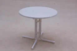 Fritz Müller Gartentisch 80 Cm Rund Weiss - Bianco 3568111012