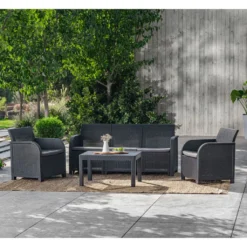 Keter Gartentisch Rosalie Graphitgrau -Deutschland Garten Zier Verkaufs-Shop 1633a20fd2f3dc21172fa2fd849b5a05